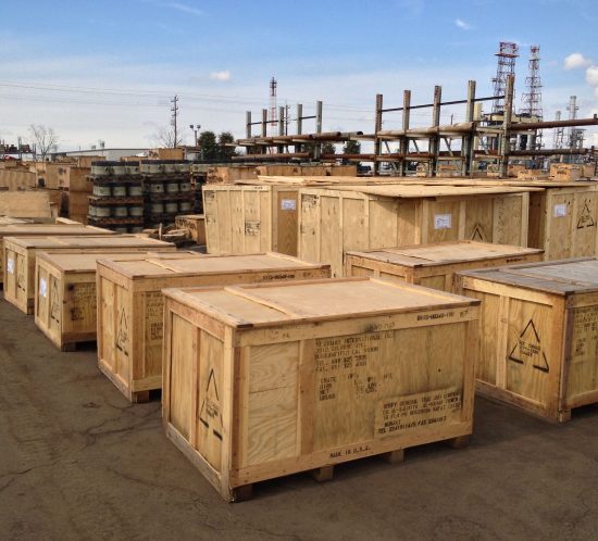Crated Valves for Overseas Shipment