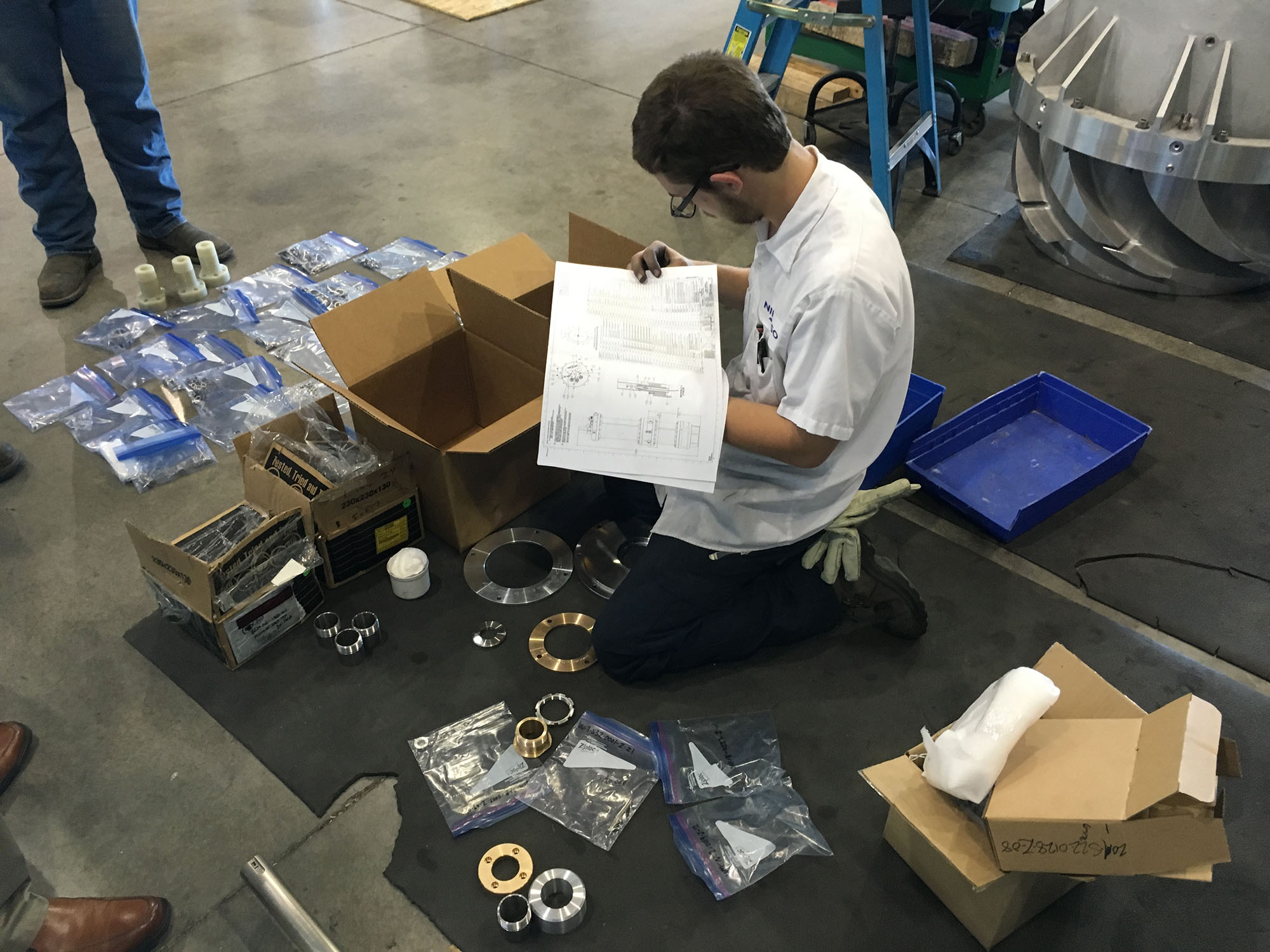 Kitting Parts to Assemble In-Tank Cryogenic Pump