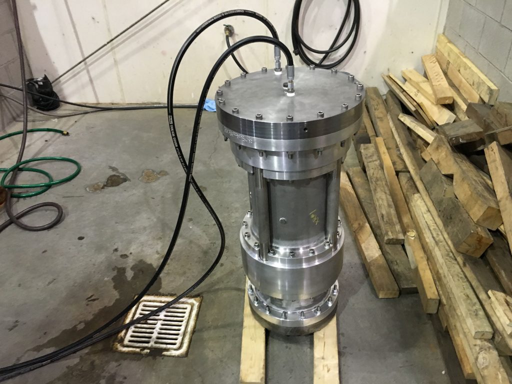 Hydrotesting Pump Components at Nikkiso Cryo