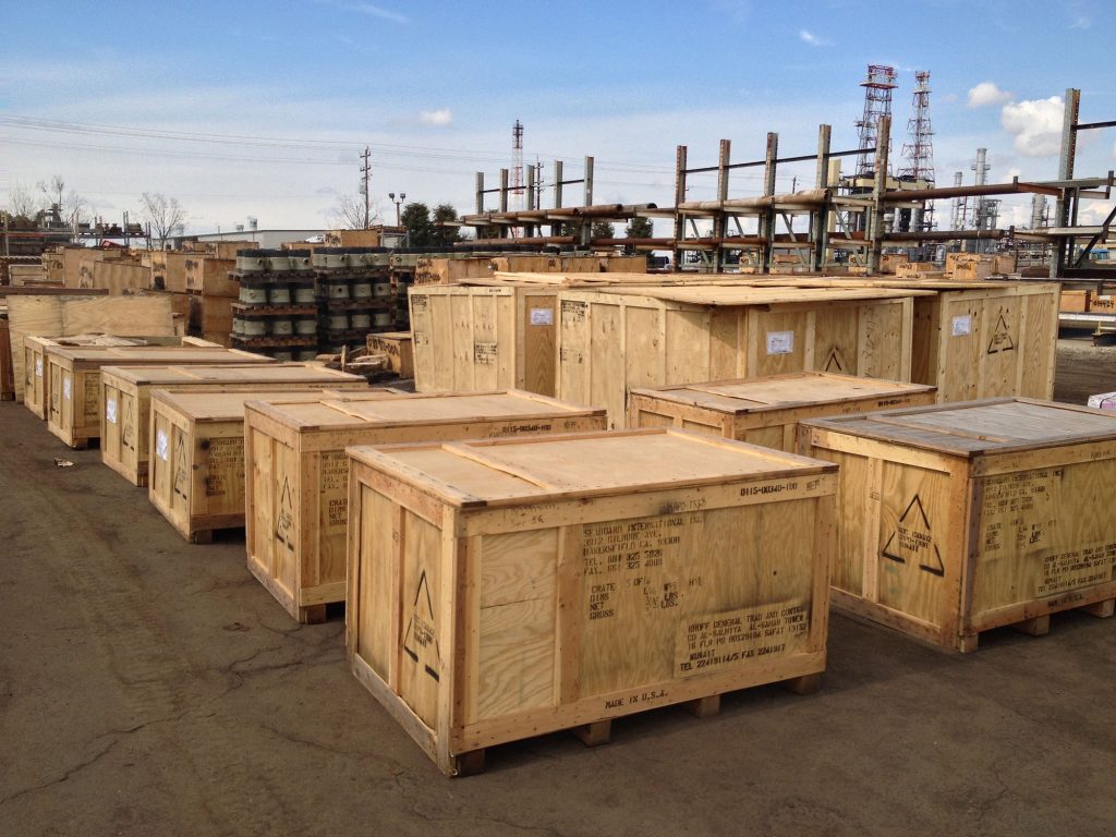 Crated API6A Valves for Overseas Shipment